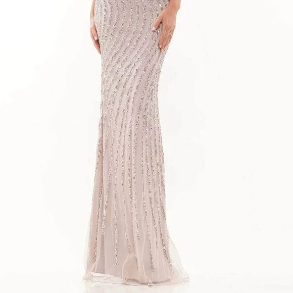 NWT Marsoni by Colors MV1209 Mother of the Bride Short Sleeve Dusty Rose Size 8 - Picture 3 of 6